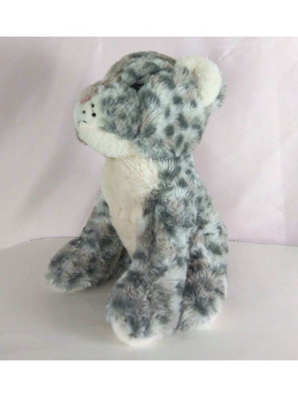 Wal-Mart Real Animal Gray & White Soft Leopard 12" Plush